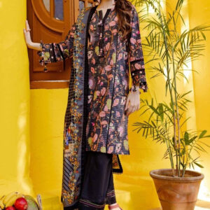 3 Piece Printed Lawn Unstitched Suit CL-42101 B at Anjum Afroz Fashion House