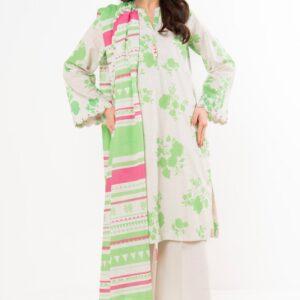 ALKARAM Spring Summer Unstitched Lawn 2025 at Anjum Afroz Fashion House | SS-64-25-2-Off White